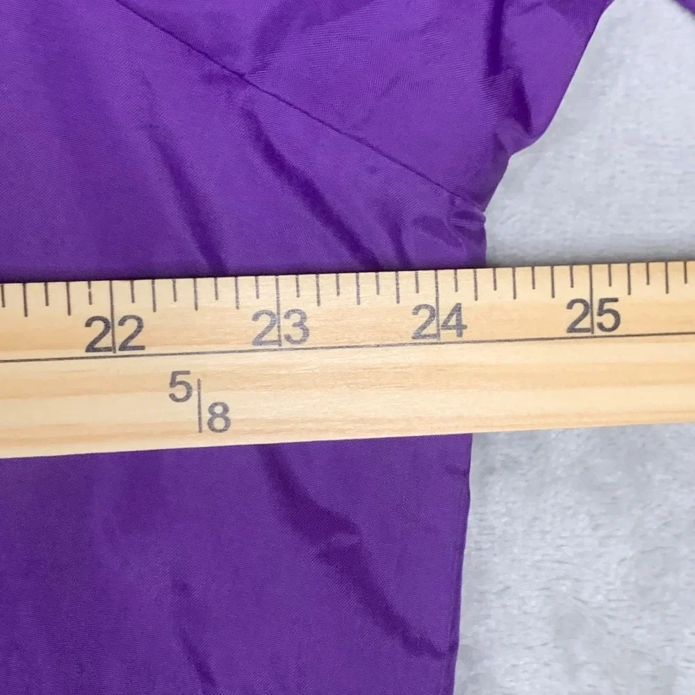 Sierra Designs Windbreaker Jacket Anorak VTG Purple Nylon Half Zip Hooded Mens M